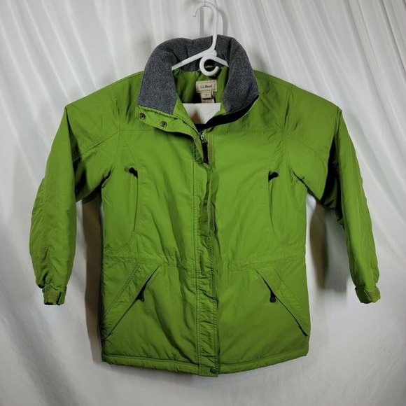LL Bean Womens Polartec Thinsulate Fleece Coat Medium Petite 0BDX4 EUC - Picture 1 of 8